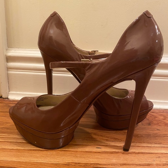 Brian Atwood Platform Peep Toe Heels - Picture 3 of 5